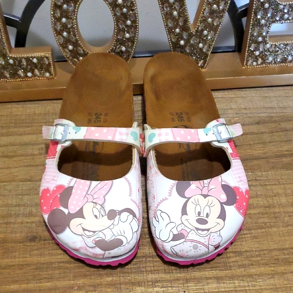 Birkenstock Pink Minnie Mouse Sandals